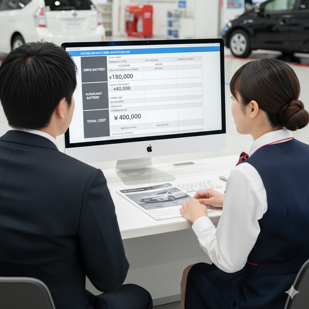 全体的なバッテリー交換費用について