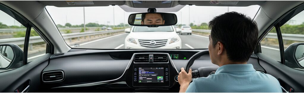 視界を遮るピラーとガラスの形状