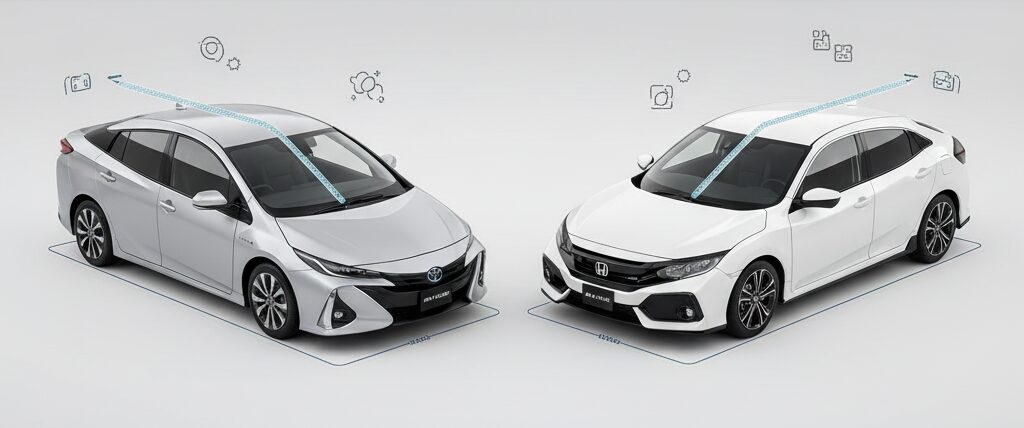 プリウスが狭い問題と乗り心地・ライバル車比較