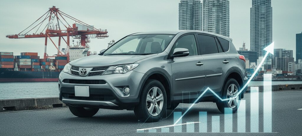 RAV4中古車高騰の真相！理由と今後の価格予測と売買戦略