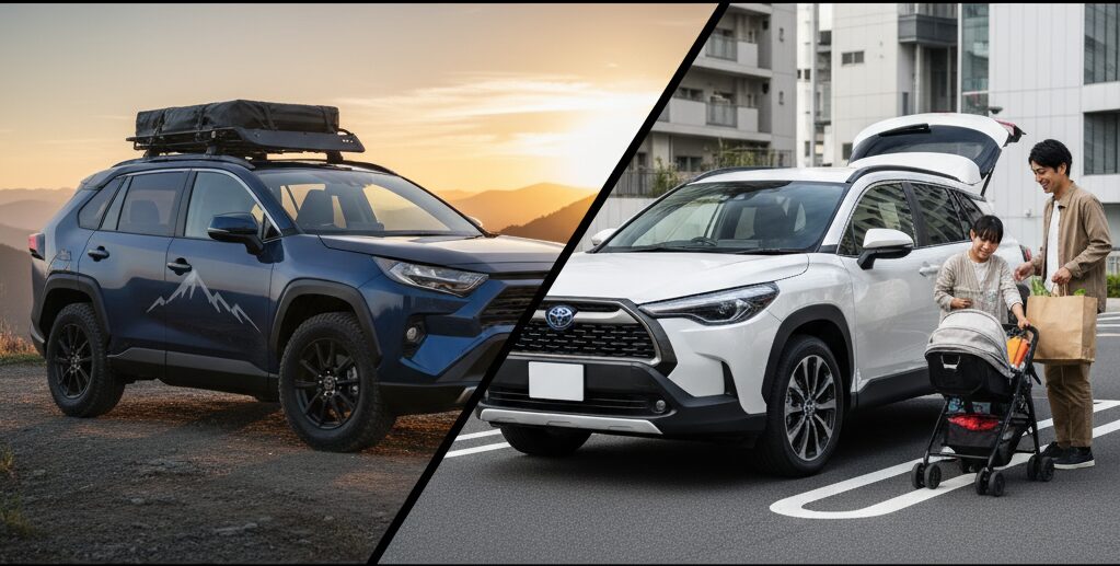 RAV4とカローラクロス比較：格か実か