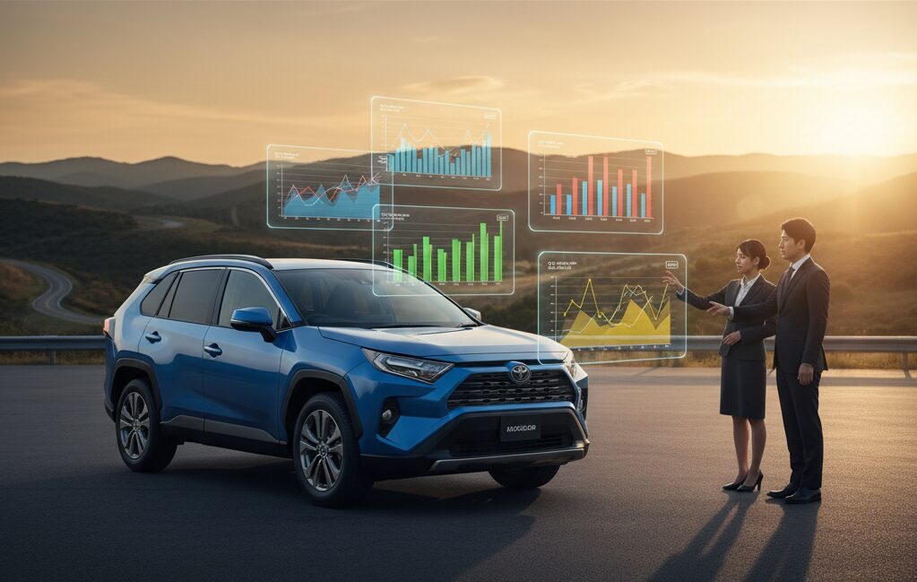 ライバル車とのリセール率比較表