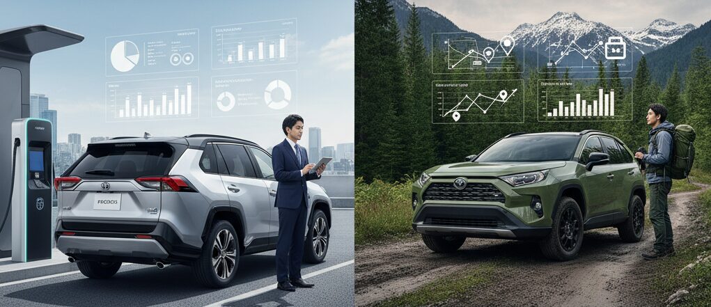 見えないハリアーとrav4の価格差。維持費と価値