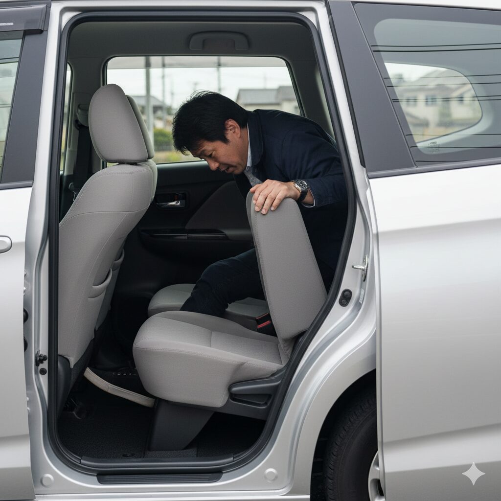 乗り降りしにくい？2列目の操作性と動線