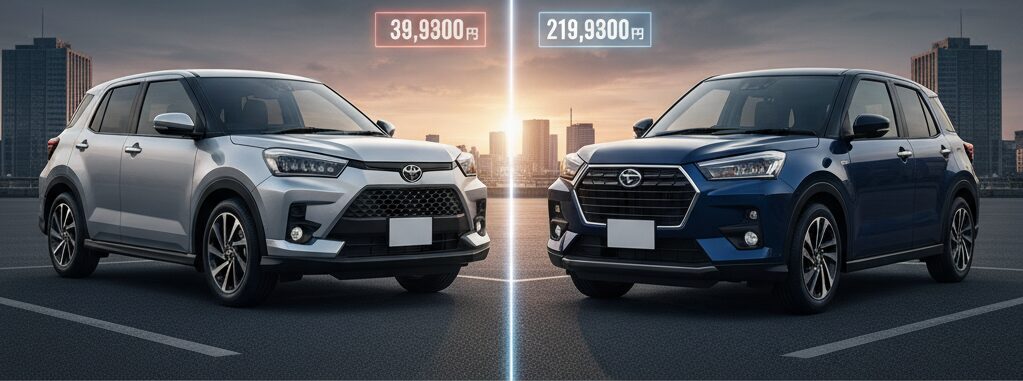 兄弟車ロッキーとの価格差