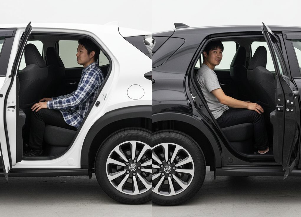 大人の足元空間、ライズの圧勝か