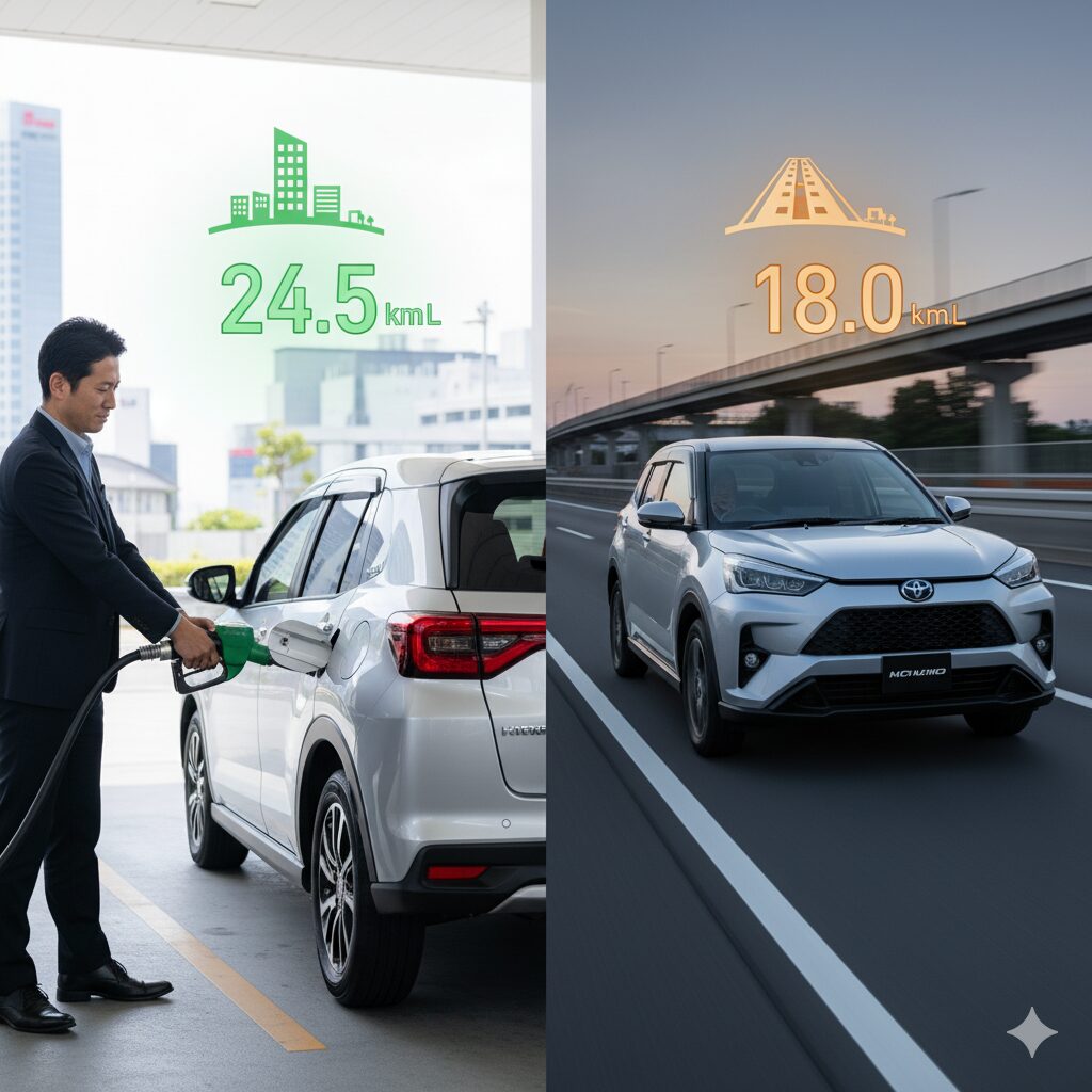 街乗りと高速での実燃費