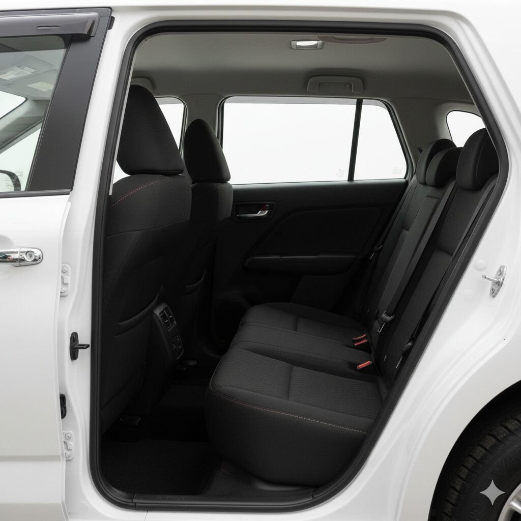 後部座席の快適性と長距離疲労