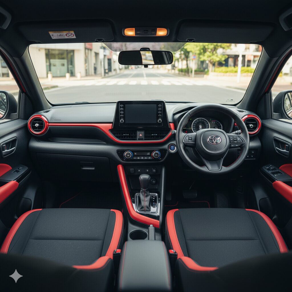 内装の赤アクセントがダサい？