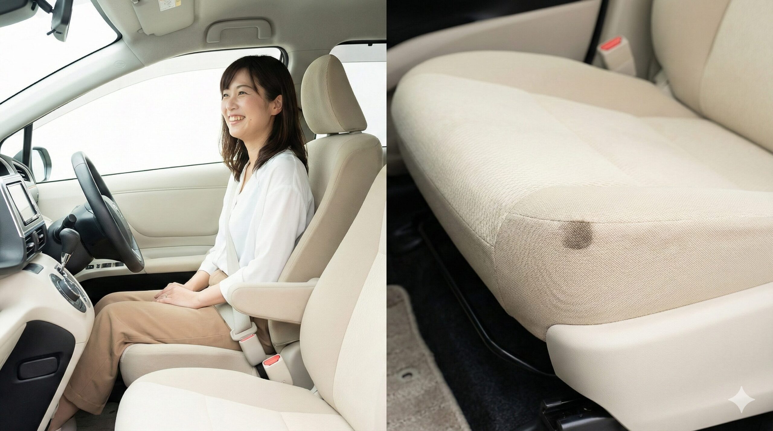 シエンタ内装フロマージュの汚れと口コミ比較