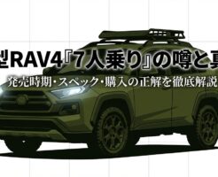 新型rav4 最新情報 7人乗り