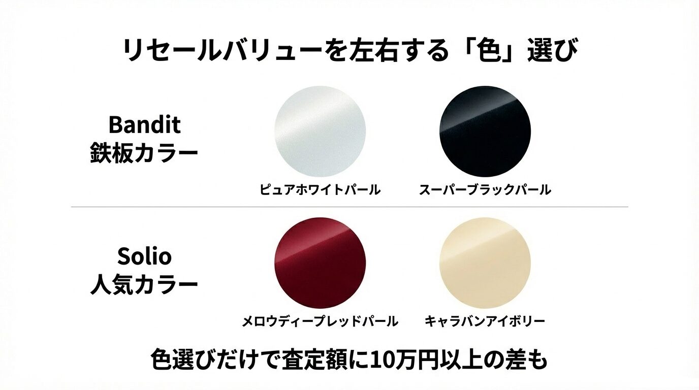 リセールに強いピュアホワイトパールとスーパーブラックパールの紹介スライド